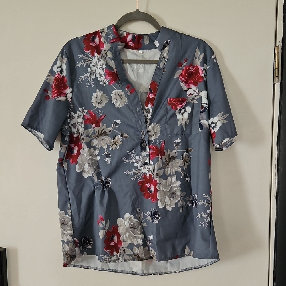 Floral Button-Up Shirt